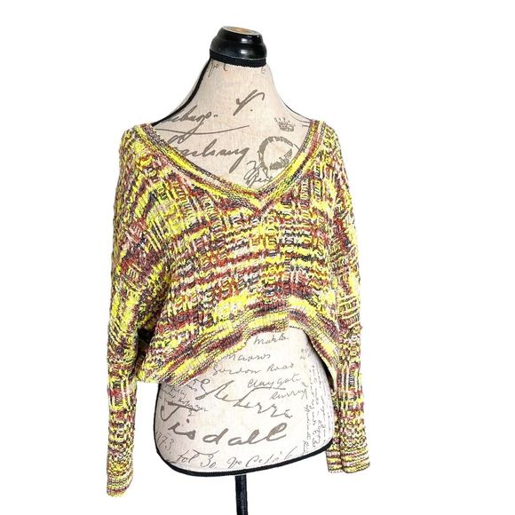 Silence Noise Womens Sweater Size Small Slouchy Chenille Crop Comfy Soft Boxy - Picture 4 of 12